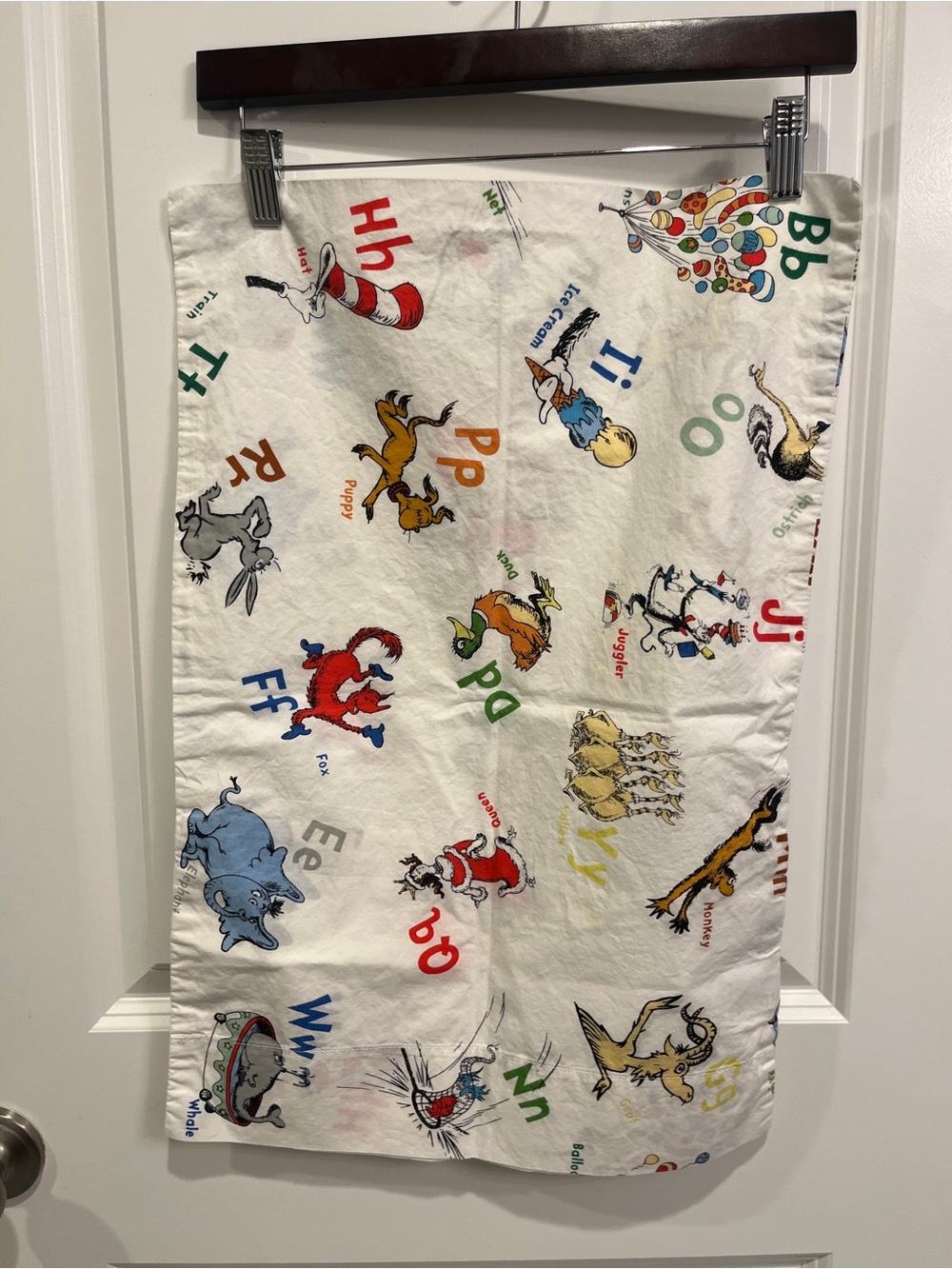 Pottery Barn Kids New without Tags Toddler Dr Seuss Pillow Case Organic Cotton